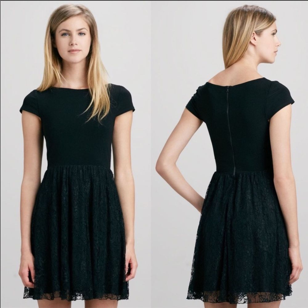Alice + Olivia Ruey Lace Skirt Dress